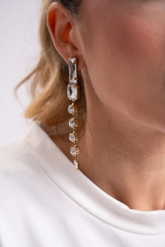 Brinco Elegance Luxo Ouro 18k